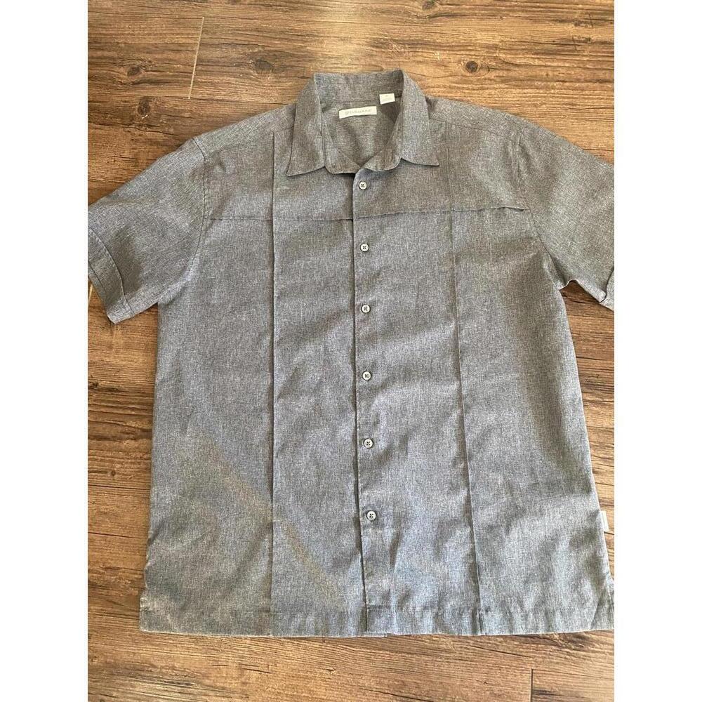 Cubavera Short-Sleeve Button-Up Shirt Guayavera L